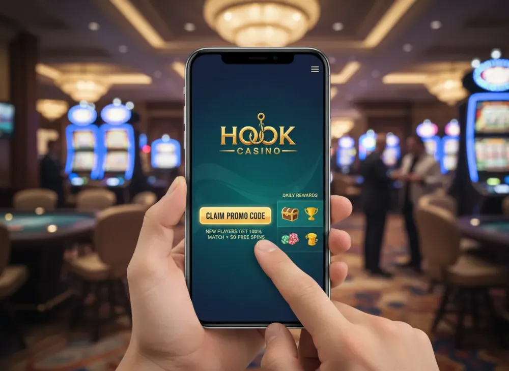 Hook casino promo code for new players and rewards